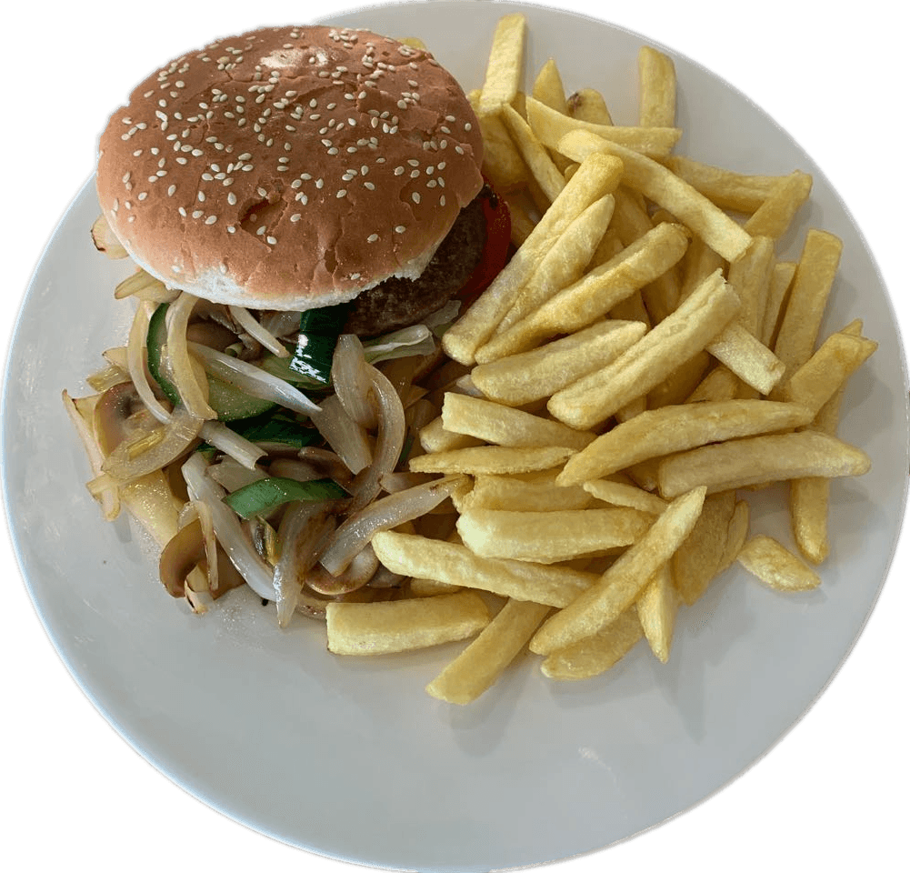 Broodje hamburger Familieland menu